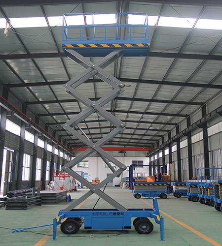 四輪簡(jiǎn)易移動(dòng)剪叉式防爆升降機(jī)